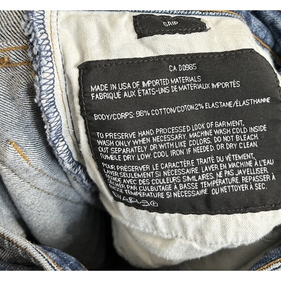 Alexander Wang x DENIM Grip High Rise Straight Jeans Women’s Size 28 Cropped - Picture 12 of 13